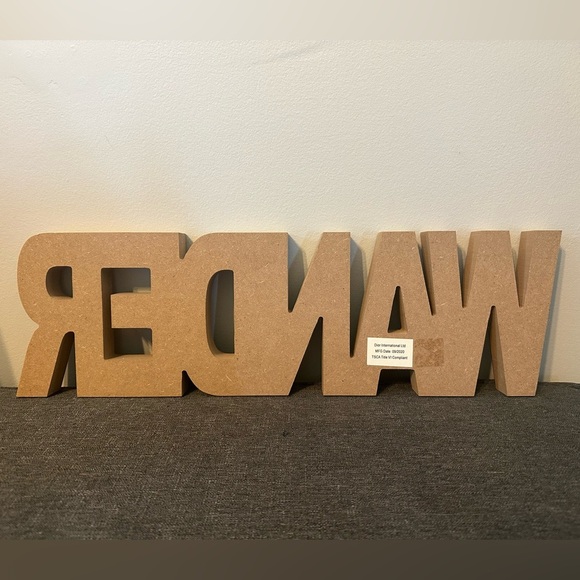 Wander Sign with World Map - Picture 2 of 3